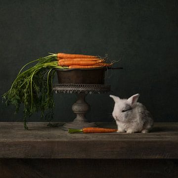 Nature morte avec lapin sur Carolien van Schie