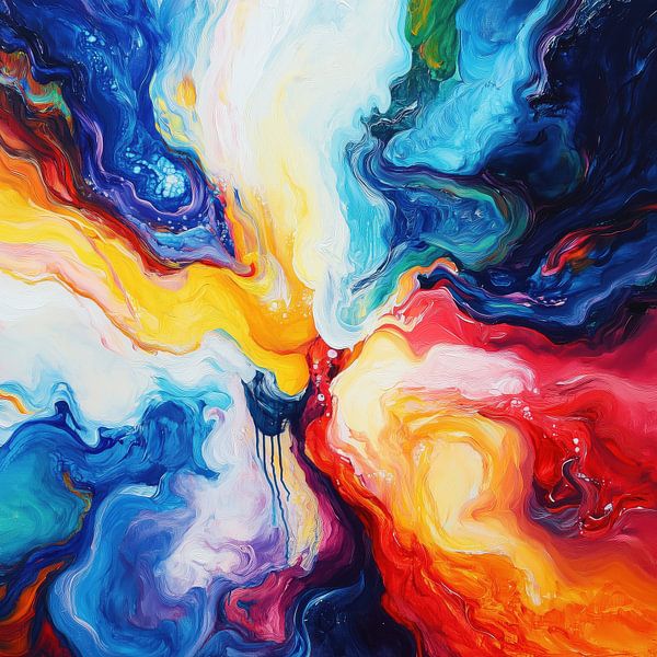 Abstracte kleuren kleurrijk van TheXclusive Art