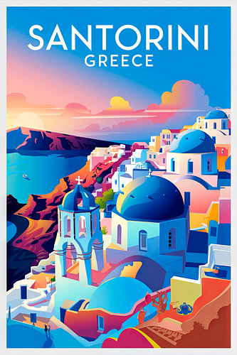 Santorini, Griekenland.