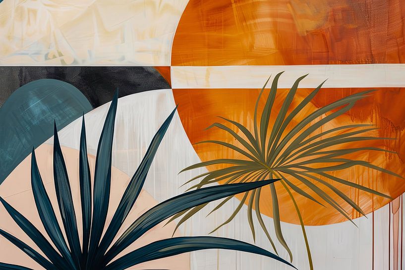 Tropical Geometry - Abstract Leaves by Poster Art Shop