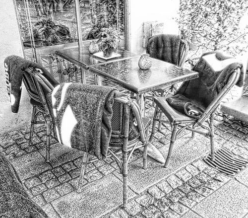 Warm blijven door buiten te eten