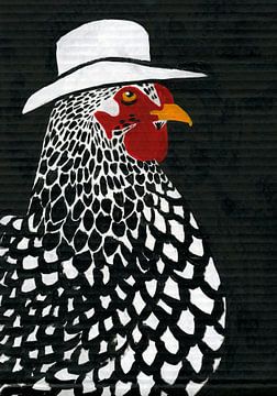 Wyandotte Chicken Cowboy by Anyone Can Yeehaw