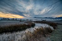 Zonsopgang op de Uffinger Ache