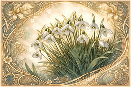Perce-neige Art nouveau