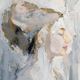 Modernes und heiteres Frauenporträt (2)