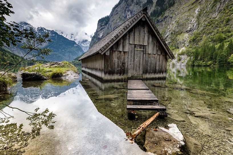 Boothuis aan de Obersee van Tilo Grellmann