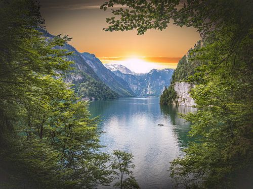 Coin des peintres à Königssee dans les Alpes de Berchtesgaden