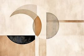 Taupe & Beige Painting by ARTEO Paintings