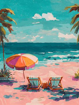 Beach Umbrella van Gypsy Galleria