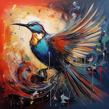 Ailes d'oiseau colibri artistique sur TheXclusive Art