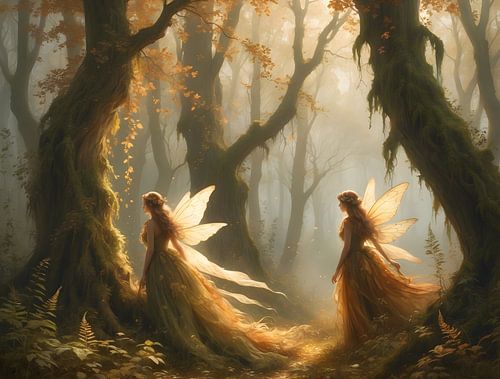 Faded Forest Fairies - Autumn magic in Mist