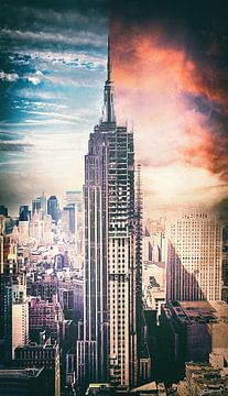 Empire State Building - Kunststijl in de toekomst en het verleden van Jakob Baranowski - Photography - Video - Photoshop