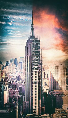 Empire State Building - Kunststijl in de toekomst en het verleden