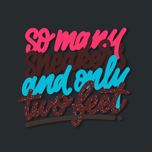 So viele Turnschuhe und nur zwei Füße - Parra Amsterdam (dunkler Hintergrund)