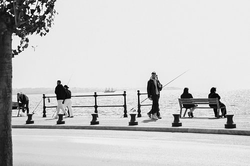 Thessaloniki in zwart wit - Nikis Avenue