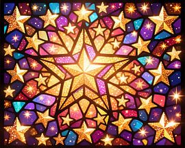 Starry carpet and glamour by Jean Pierre