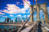 New York Skyline, Manhattan, Brooklyn Bridge by Maarten Egas Reparaz thumbnail
