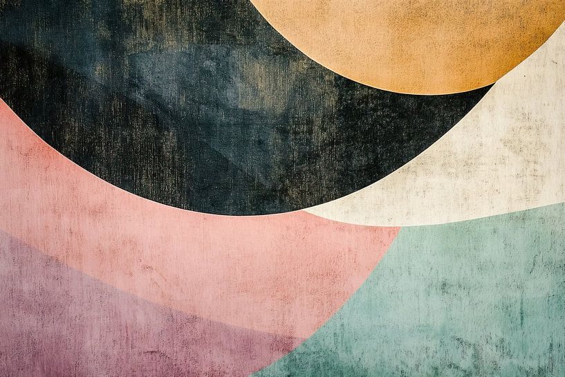 Colourful Circles | Overlapping Circles in Pastel Shades by Modern Collection