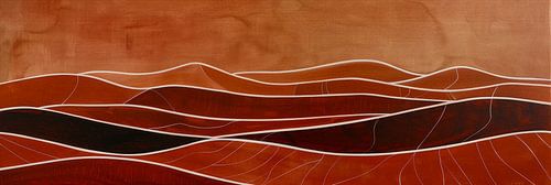 Glooiende Heuvels in Aardetinten