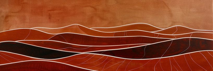 Rolling Hills in Earth tones by Whale & Sons