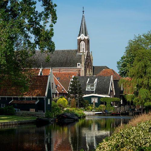 Paysage du village de De Rijp