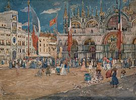 Maurice Prendergast – Piazza San Marco, 1898 von Atelier Liesjes