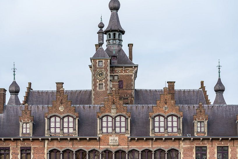 Par un jour nuageux, près d'un beau et grand château. par Marcel Derweduwen