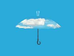 Le parapluie sur Catherine Fortin