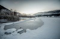 Weissensee in de vroege ochtend