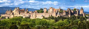 Panorama der Stadt Carcassonne in Frankreich
