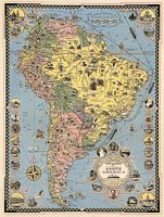 Pictorial Map of South America
