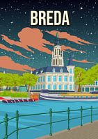 Breda: Een betoverende blik op de Stad in de Nacht