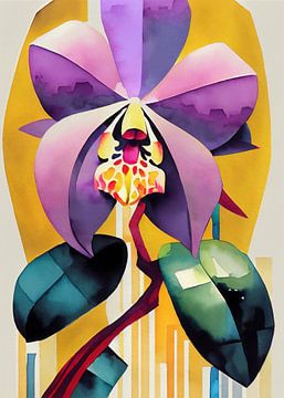 Sonnige Orchidee im Stil der 1920er von Wolfsee