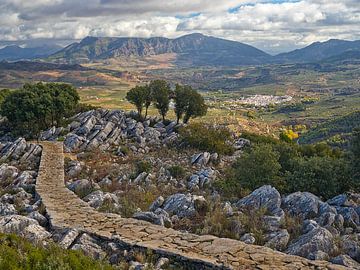 Natuurschoon van Andalusië - Pueblo Blanco van BHotography