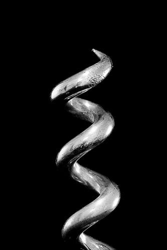 Kurkentrekker in zwart wit