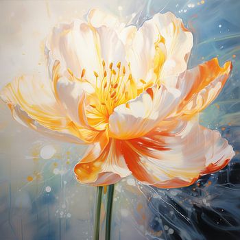 Tulipe élégante fleur œuvre moderne
