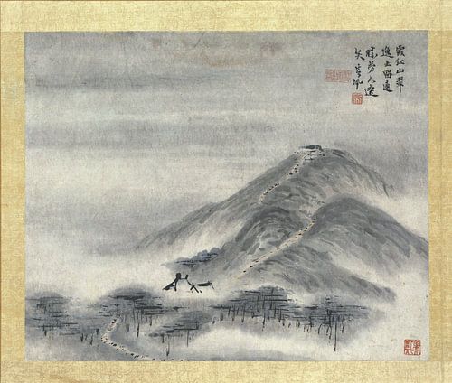 Chinese schildering, Gao Qipei, 1700 - 1750