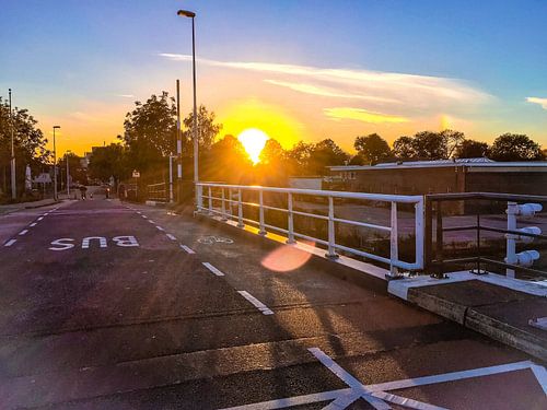 Winterse Zonsondergang