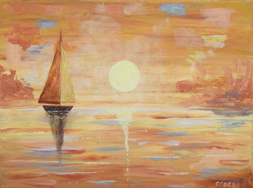 soleil doré du soir