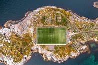 Football stadium Henningsvaer Lofoten Norway by Achim Thomae Photography thumbnail