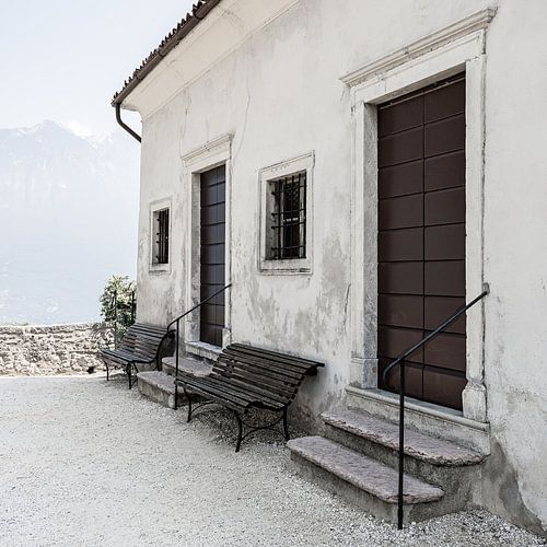 Part of the baptismal church of Tremosine