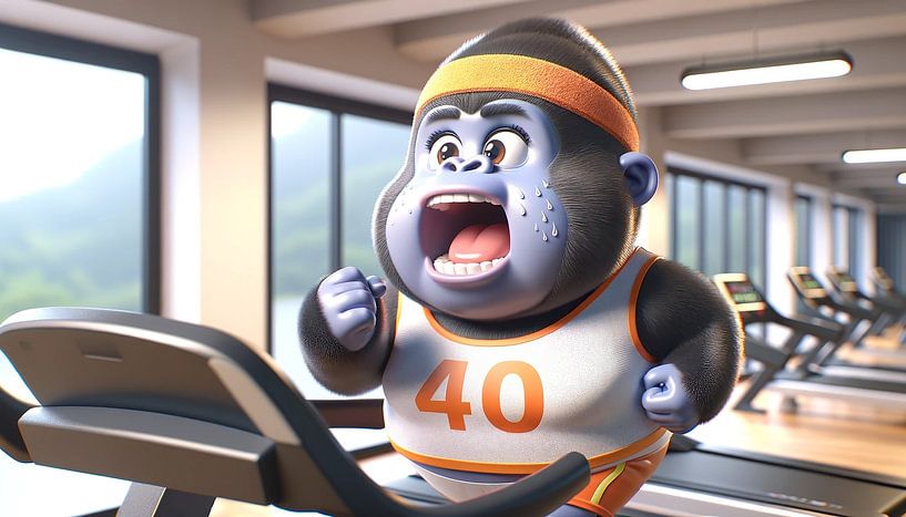 Endorfine rush op de loopband op 40 van artefacti