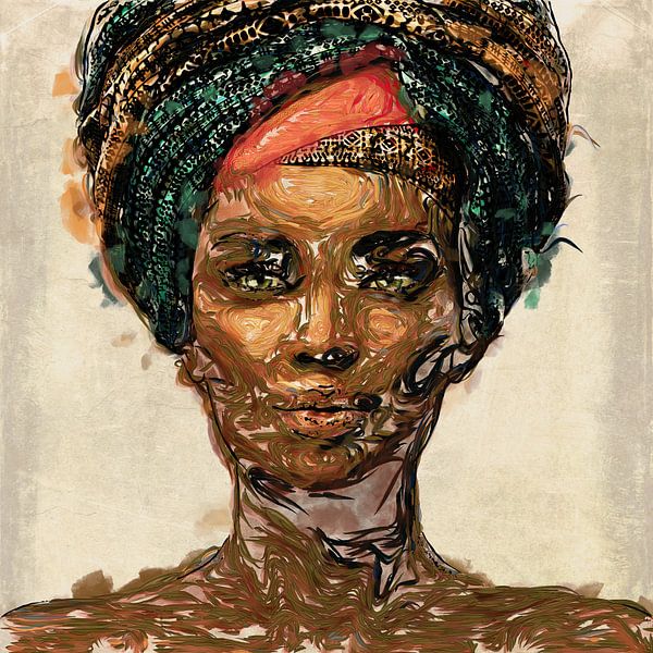 Abstracte Afrikaanse Schoonheid