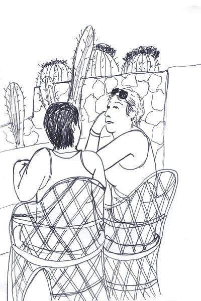 Two Ladies on Lanzarote by Karolina Grenczyk