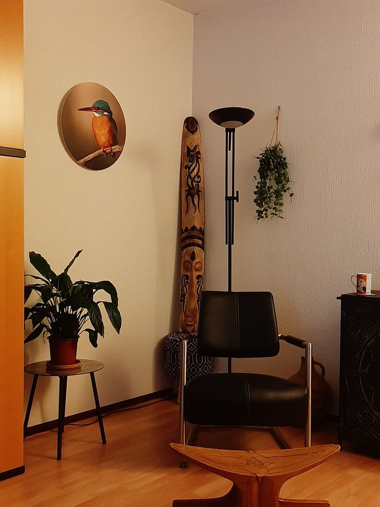 martin-pêcheur sur une branche  par gea strucks 