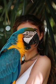 The colourful friend at my side by Poster Art Shop