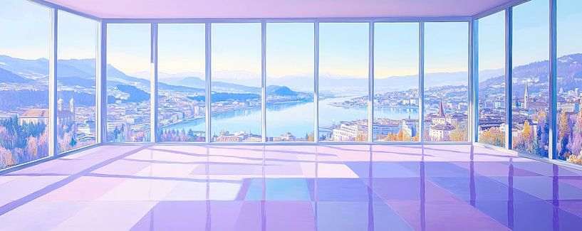 Quiet city and water views by Eye catching paintings
