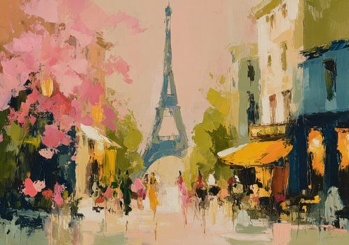 A spring morning in Paris with the Eiffel Tower by Niklas Maximilian