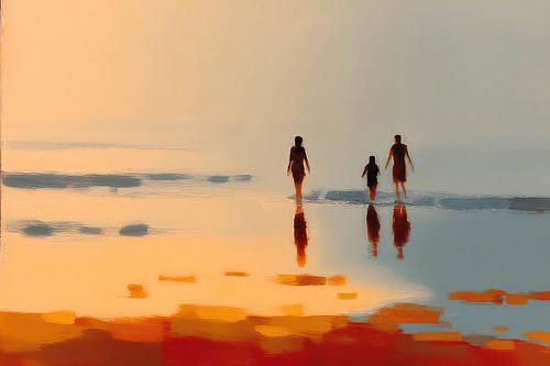 Hikers in Summer Light no. 3