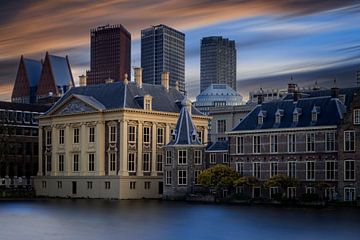 Skyline van Den Haag gezien van de Lange Vijverberg